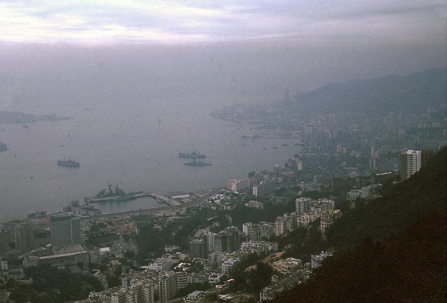 S19640125025.JPG - USS GALVESTON (CLG-3)MOORED AT HMS TAMARHONG KONG HARBOR-24 JAN 1964