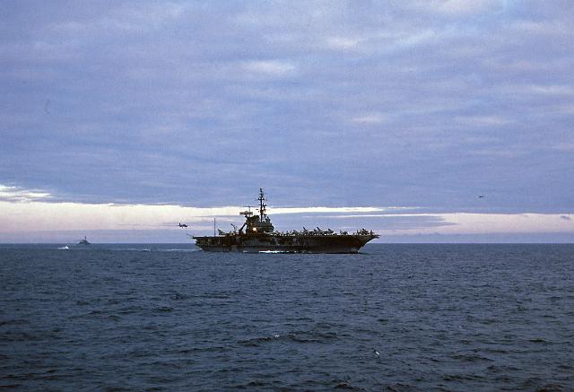 S19640221003.JPG - USS KITTY HAWK (CVA-63)RECOVERING AIRCRAFT