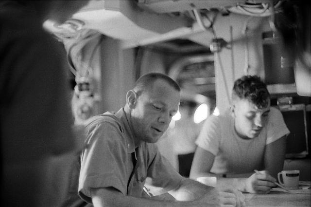 S196508000009C.JPG - NAVIGATOR LCDR STEFFES& HIS QUARTERMASTER