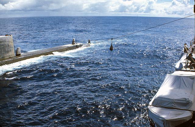S19651114004.JPG - USS SALMON (SS-573)ALONGSIDE FOR MAIL CALL-14 NOV 1965