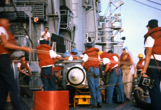 S19651116009.JPG - REARM TALOS MISSILES FROMUSS SACRAMENTO (AOE-1)