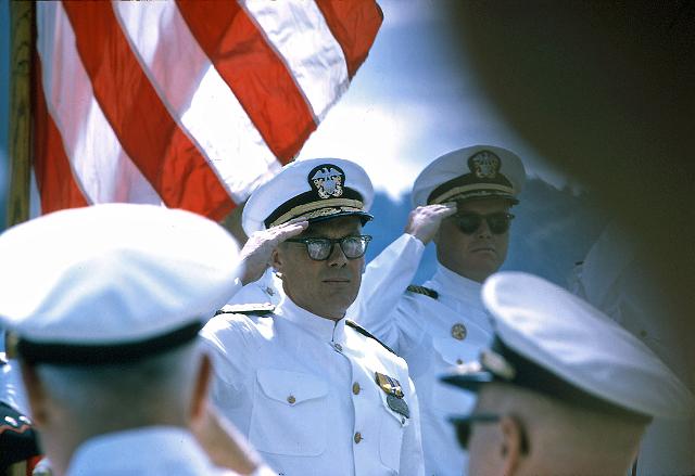 S19651202011.JPG - CAPT ROBERT E. ADAMSON, JR.RELIEVES CAPT GOODFELLOW-2 DEC 1965